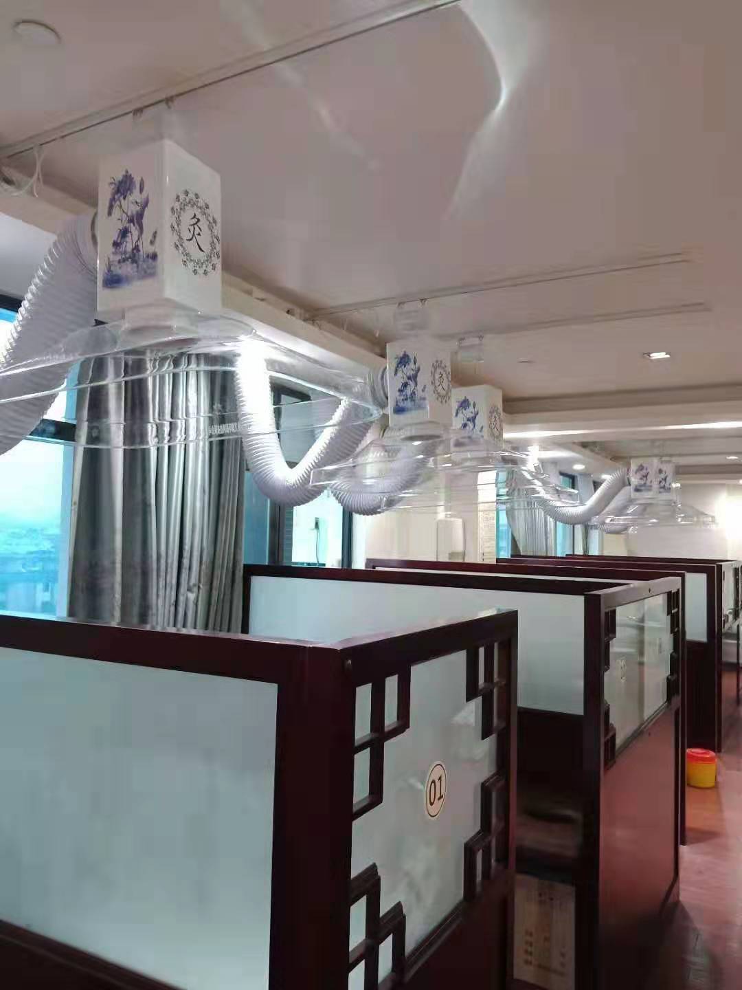 杭州中醫院（華仔）艾灸排煙系統安裝完工